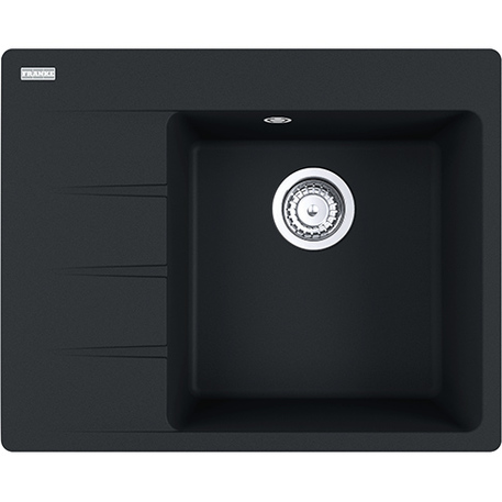 Zlew Franke CNG 611-62 TL Czarny mat [114.0633.124] lewy ociekacz
