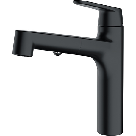 Bateria Franke Lift Pull-Out Spray czarny mat - wyprzedaż ekspozycji