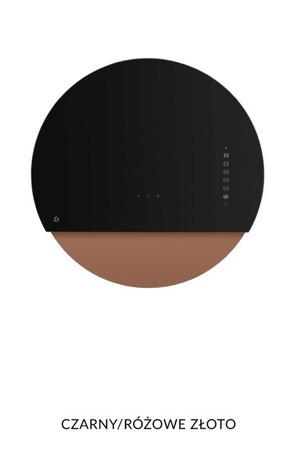 Okap Ciarko Design Eclipse Black/Rose gold