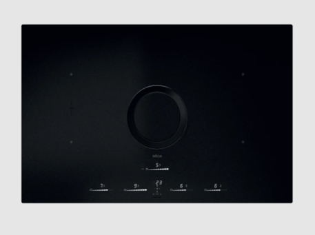 Płyta indukcyjna z okapem Elica NIKOLATESLA SWITCH GLOW RAW BR/A/83 czarny mat