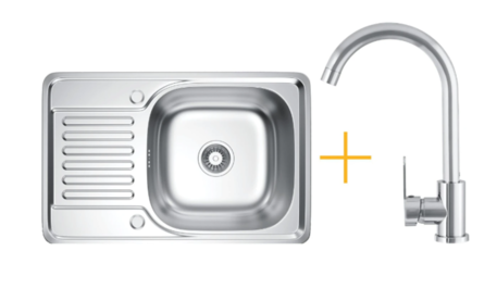 Zestaw Kernau KSS M 4566 1B1D Satin + Bateria KWT 41 Chrome