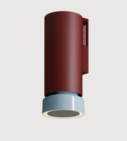 Okap Ciarko Design Fluo Burgundy / Baby Blue Gloss przyścienny