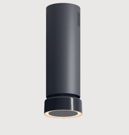 Okap Ciarko Design Fluo W Anthracite / Anthracite Gloss wyspowy