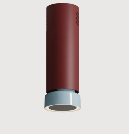 Okap Ciarko Design Fluo W Burgundy / Baby Blue Gloss