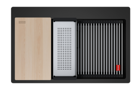 Zlew Franke KNG PRO 610-73 FTL czarny mat + czarne elementy [114.0749.642]