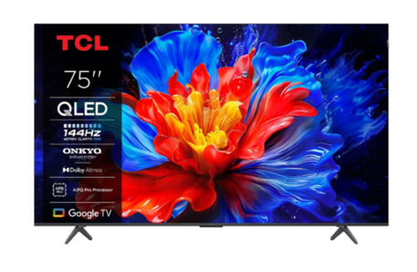 Telewizor TCL 75P81K 75" QLED 4K UHD 144Hz Google 