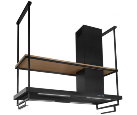 Okap Nortberg Metropolis Premium Wood Black Matt 180 cm